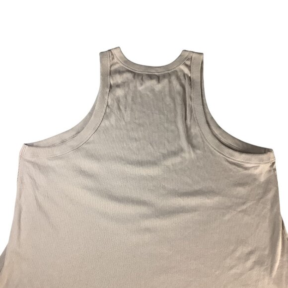 Old Navy Women’s Plus Ribbed Tank Top 4X Beige Nude Sleeveless Casual Shirt - Picture 10 of 14